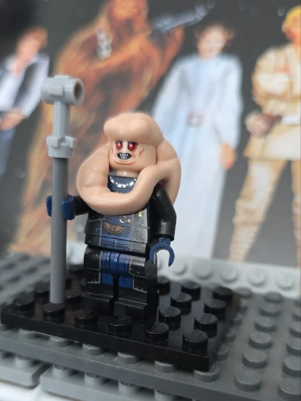 Custom Star Wars Bib Fortuna Minifigure with Staff